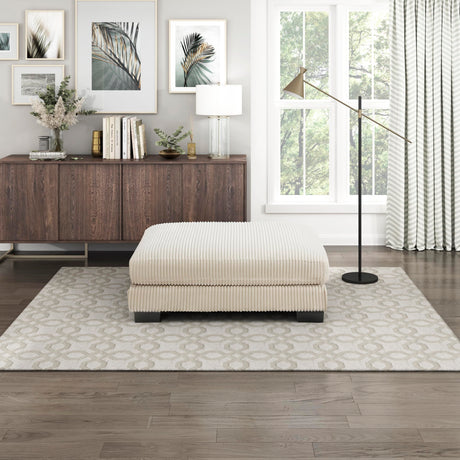 Lexicon Bathurst Corduroy Fabric Ottoman, Beige Lexicon