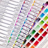 CHROMATEK 108 Watercolor Pens Set | Including 15 Page Pad & Online Video Tutorial Series | 5 Aquapens & 100 Unique Colors | Real Brush Pens | Easily Blendable, Vivid and Smooth CHROMATEK