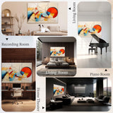 Soon Global Acoustical Wall Panels, 72 X 48 Inches Art Acoustic Panels, Decorative Acoustic Panels, Acoustic Wall Panels, Sound Absorbing Wall Art, Seraphina Echo Soon Global