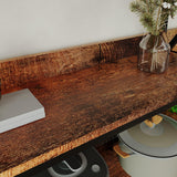 5 Tier Bookshelves with LED Plant Grow Lights, Convertible Corner Bookshelf with Baffles, 70" Tall Industrial Bookcase, Display Shelf, Wood Shelves with Metal Frame for Living Room Bedroom Home Office CHIESMA