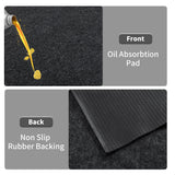 HOMBYS Extra Large Garage Floor Mat for Under Car,Floor Mats for Garage with Rubber Backing,Non Slip Garge Rug,Waterproof Backing Garage Carpet,Motorcycle Absorbent Oil Spill Mat,7'9"x16' HOMBYS