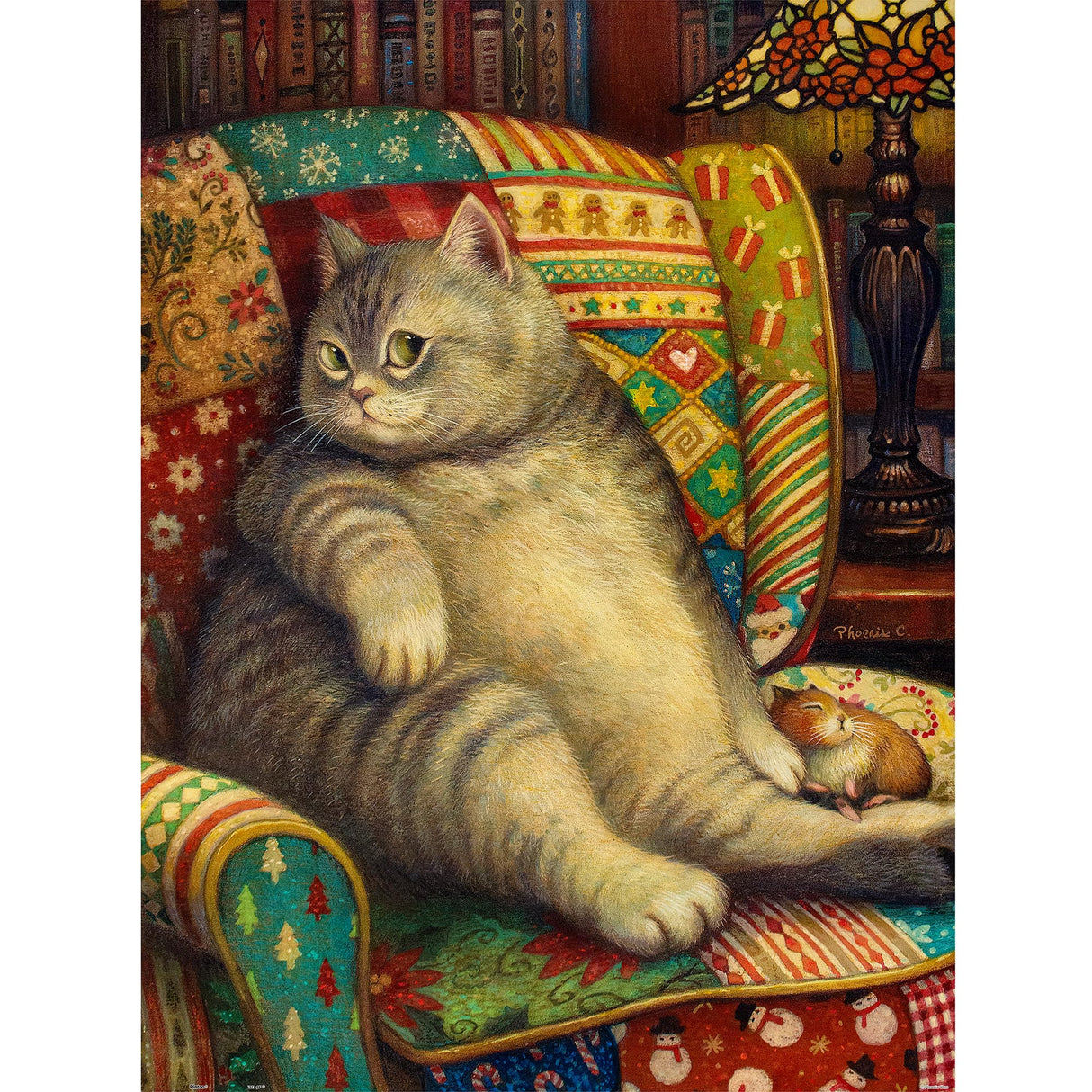 Pintoo Jigsaw Puzzles 1200 Piece for Adults - Phoenix Chan - are You Looking at me Beautiful Plastic Puzzle for Home Decor Zero Dust Easy Storage [H3365] Pintoo