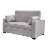 Serta Ainsley Queen Size Convertible Sofa Bed, Light Grey Serta