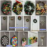 Over The Door Hooks 5.5" 4Pcs for 1 3/4" Door White Plastic Coating Wreath Door Hanger Hook for Hanging Ironing Board Towel Rack Bathroom Closet Cabinet Clothes Coat Holder Single Heavy Duty Mars-Rock