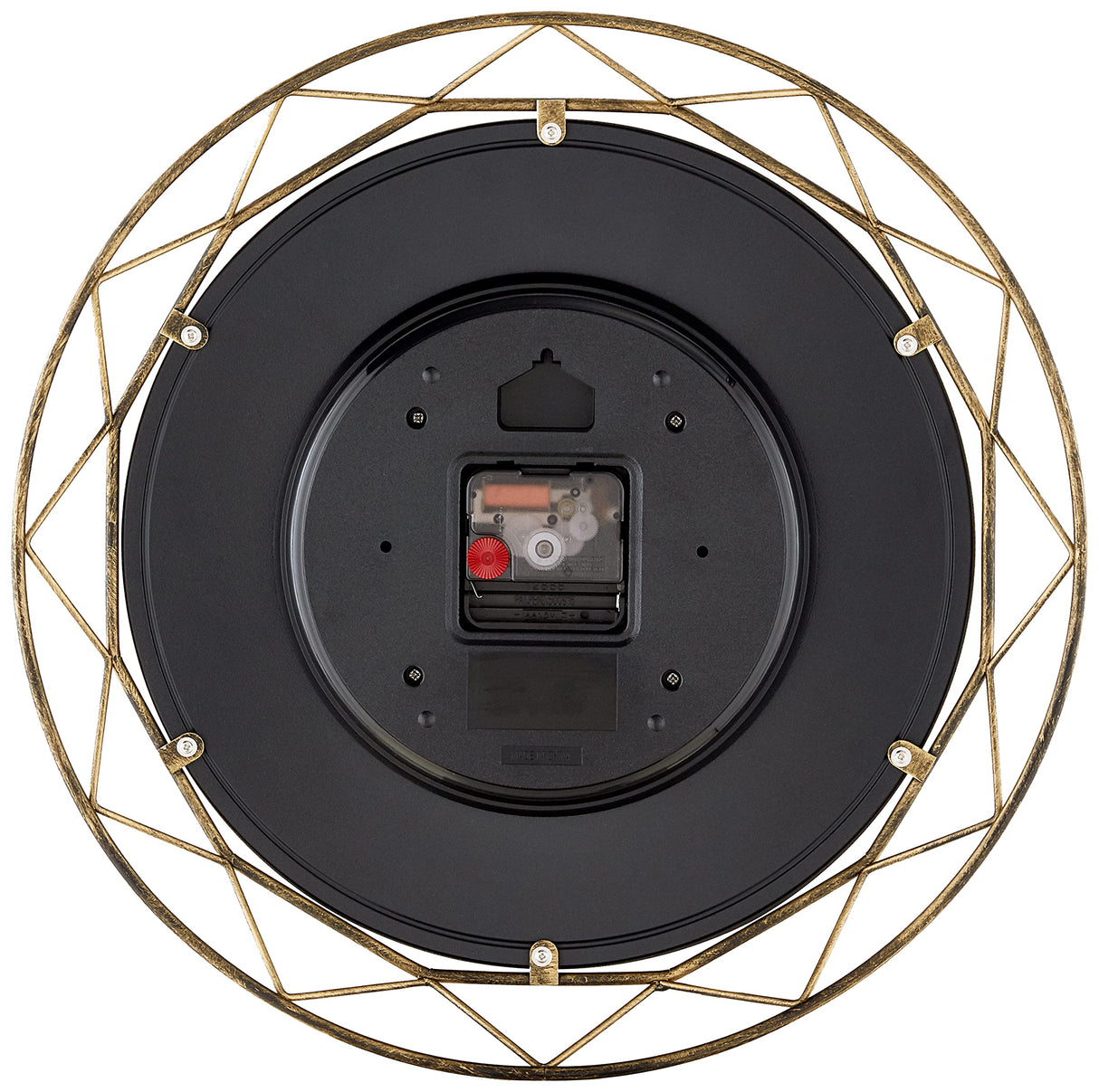Bulova Clocks C4834 Luxfer Prism 14 Inch Frank Lloyd Wright Inspired Wall Clock Bulova