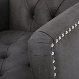 Christopher Knight Home Malone Tufted Club Chair, Slate 28D x 29.5W x 33.5H Inch Christopher Knight Home