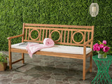 SAFAVIEH PAT6736A Outdoor Collection Montclair 3 Seat Bench SAFAVIEH