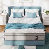 Twin Mattress 14 inch, Medium Firm Hybrid Mattresses with Cooling Gel Memory Foam, Independent Spring for Motion Isolation, Twin Mattress in a Box, Pressure Relief & Upgraded Support, CertiPUR-US Pamag pieeoo