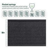 ZINUS 8 Inch Comfort Essential Pocket Spring Hybrid Mattress, Queen, Pressure Relieving Support, CertiPUR-US Certified, Mattress in A Box Zinus