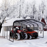 Royal Windsor 20×20 FT Metal Carport Car Port for 2 Car, Multi-Use Heavy Duty Metal Garage Shed for Car, Outdoor Car Port Kit with Galvanized Steel Roof Building and Frame Royal Windsor