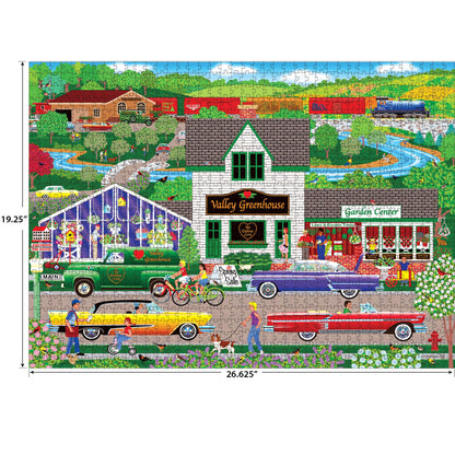 RoseArt Home Country - Flowers from The Valley - 1000 Piece Jigsaw Puzzle