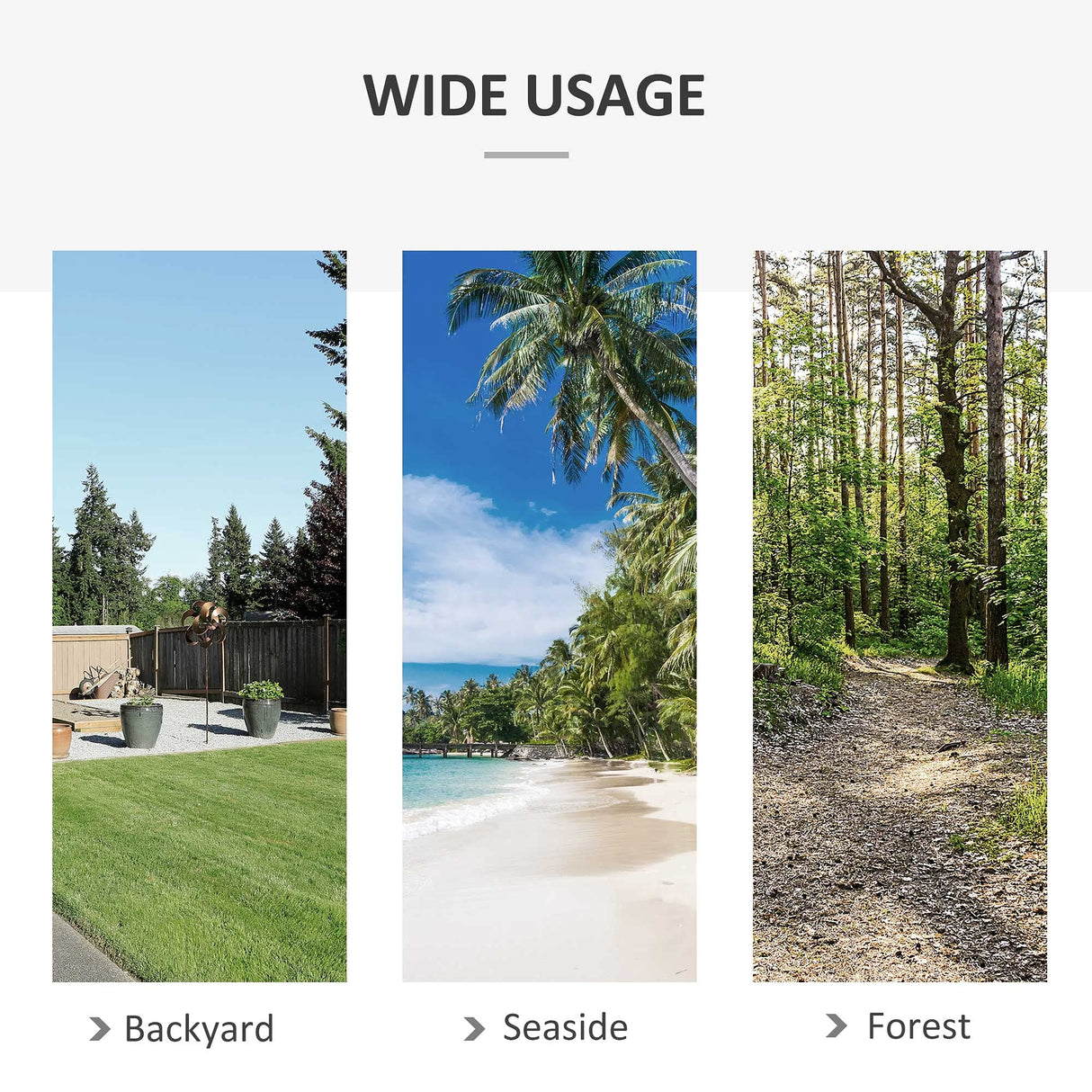 Outsunny 13FT Wooden Arc Hammock with Canopy, Outdoor Hammock Bed with Wood Arc Stand for Patio Balcony Garden Backyard, White Outsunny