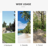 Outsunny 13FT Wooden Arc Hammock with Canopy, Outdoor Hammock Bed with Wood Arc Stand for Patio Balcony Garden Backyard, White Outsunny