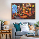 Lavievert Wooden Jigsaw Puzzles 1000 Piece Christmas Puzzles for Adults and Kids - Fireplace, Christmas Tree, Stockings LAVIEVERT