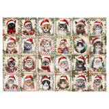 Christmas Cat Puzzles for Adults 1000 Pieces, Funny Animal Jigsaw Puzzle, Impossible Cute Kitty Puzzle as Home Wall Art Decor PPuzzling