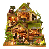 RHZN Miniature House Kit, Dollhouse Kit, Miniature Kit, DIY Mini House Building Kit for Adult Teen, Forest Adventure RHZN