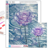 Axquilon Rose Diamond Art Kits for Adults - Diamond Painting Kits for Adults Beginner, DIY 5D Full Drill Gem Art for Home Wall Decor 12x16 inch Axquilon