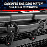 Cedar Mill TSA Approved Gun Case Lock – Durable, Cut-Resistant Security TSA Locks for Gun Case, Pistol Case, Revolver Gun Case or Firearms – Child-Safe Trigger Locks for Rifles and Shotguns Cedar Mill Fine Firearms