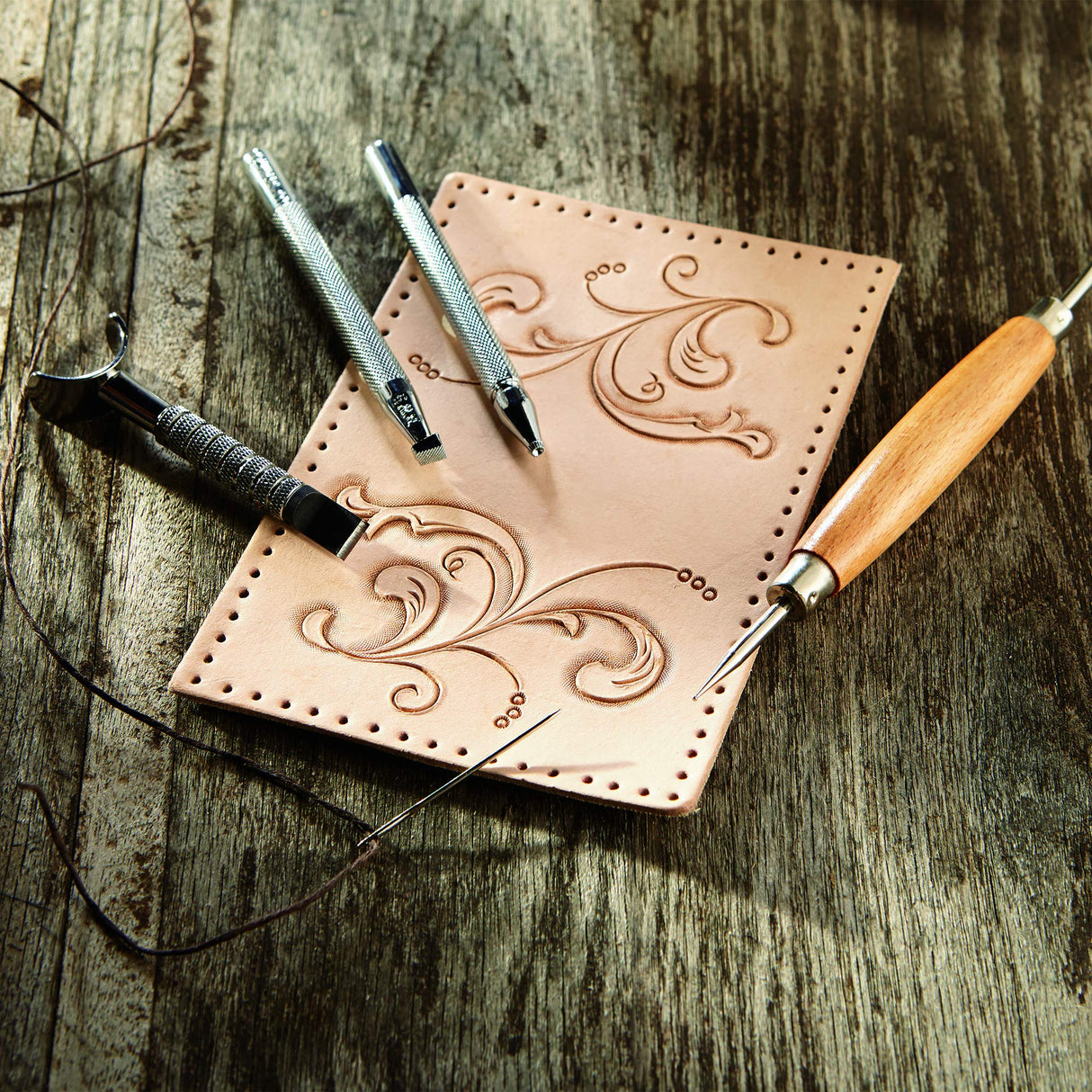 Realeather Silver Edition Card Case Wallet Leathercraft Kit Realeather