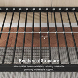 Feonase Metal Twin Over Twin Bunk Bed with Ladder and High Guardrail, Heavy-Duty Metal Slats Support, Noise Free, No Box Spring Needed, for Kids and Juniors, Black Feonase