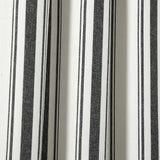 Lush Decor Farmhouse Stripe Yarn Dyed Cotton Window Curtain Panel Pair, 42" W x 84" L, Black - Classic Modern Rustic Charm - Eco Friendly Cotton Fabric Lush Decor