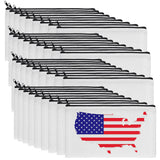 Sublimation Blank Bag Canvas Zipper Pouch Blank Makeup Bag Canvas Double-side Blank Pencil Case Bags for Painting DIY, 8.3 x 4.7 Inches(24 Pieces) Tenare