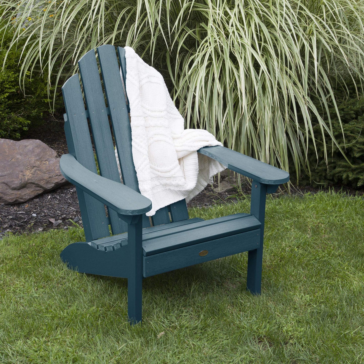 Highwood Classic Westport Adirondack Chair, Nantucket Blue - WoodArtSupply