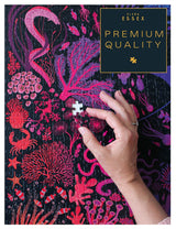 Elena Essex Puzzles for Adults 1000 Pieces - Night Reef | 1000 Piece Puzzle for Adults | Jigsaw Puzzles 1000 Pieces | Coral Reef Ocean Shark Puzzle | Puzzles Size 28x20 inches Elena Essex