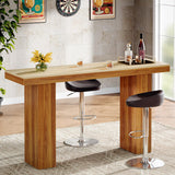 Tribesigns Long Bar Table, Counter Height Pub Table Home Bar Unit for Kitchen Dining Room Tribesigns