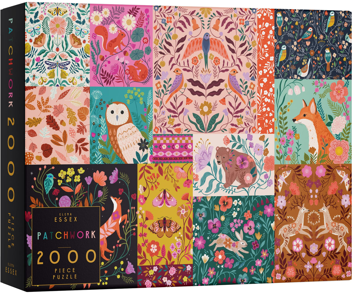 Elena Essex 2000 Piece Jigsaw Puzzles for Adults - Patchwork | 2000 Piece Puzzle | 2000 Piece Puzzle for Adults | Animal Bird Puzzle | Puzzles Size 39x30 inches Elena Essex
