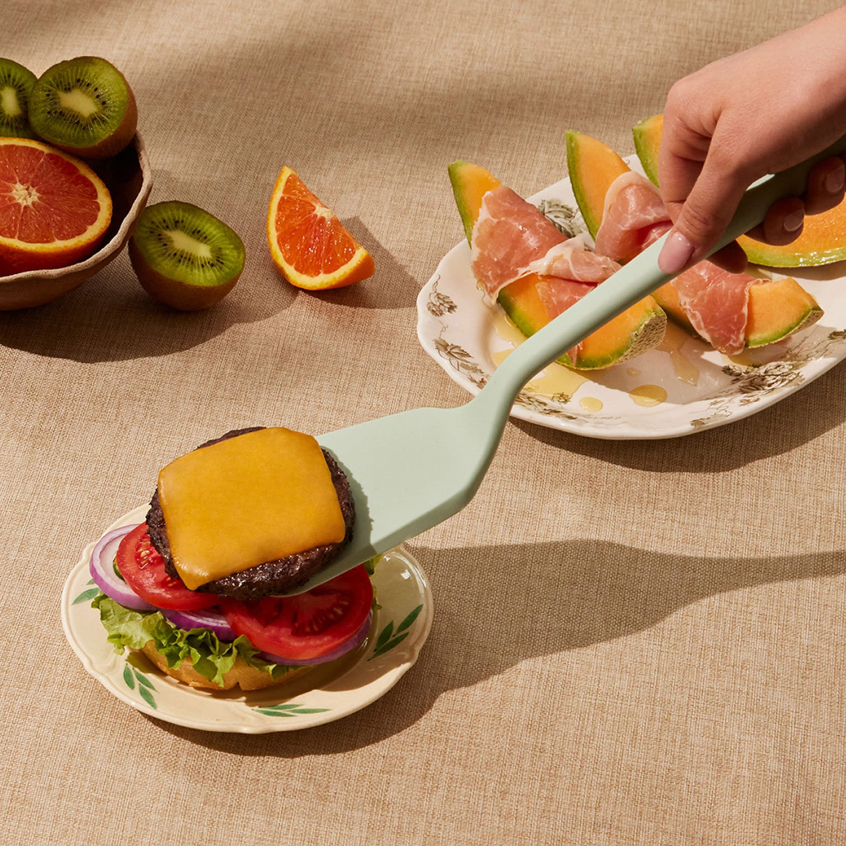 GIR: Get It Right Premium Silicone Ultimate Turner - Non-Stick Heat Resistant - Ideal for BBQs & Cookouts -Strong Enough to Lift, Flip and Transfer Heavier Food Items | Ultimate Turner - 13 IN, Slate Get It Right