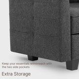 KISLOT Modular Sectional Sofa 60" Loveseat with Storage Modern Convertible Couch with USB Port for Small Space,Apartment,Bedroom KISLOT