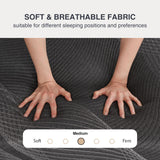 Dyonery Twin XL Mattress 14 Inch Charcoal Gel Memory Foam in a Box, CertiPUR-US Certified Fiberglass Free, Cooling Mattress, Made in The USA of US Foam, 80" × 38" × 14", Medium Dyonery