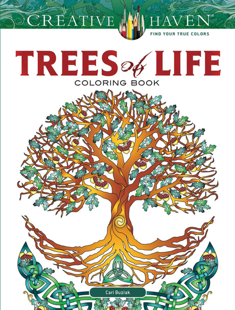 Creative Haven Trees of Life Coloring Book (Adult Coloring Books: World & Travel) Dover Publications
