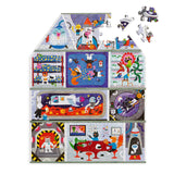 Mudpuppy House on Mars 100 Piece House-Shaped Puzzle Mudpuppy