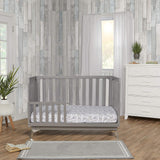 Dream On Me Harper 4-In-1 Convertible Crib In Storm Grey, Greenguard Gold & JPMA Certified, 3 Mattress Height Settings Dream On Me