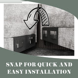 Furniwell Convertible Sectional Sofa Couch, 4 Seat Sofa Set for Living Room U-Shaped Modern Fabric Modular Sofa Sleeper with Double Chaise & Memory Foam (Grey) Furniwell