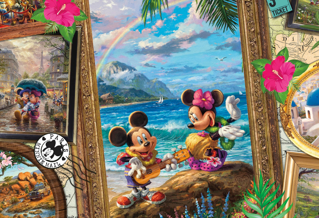 Ceaco - Thomas Kinkade - Disney - Travel Collage - 2000 Piece Jigsaw Puzzle Ceaco