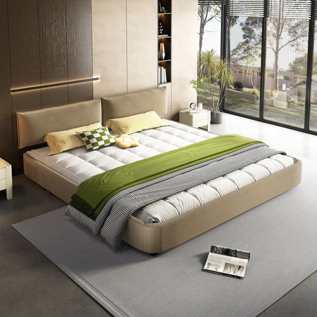 Cloud Bed Frame With Oversized Padded Movable Headboard HouseOfZazla
