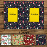 GIOLNIAY Christmas Wrapping Paper for Kids Boys Girls - Wrapping Paper Christmas Bundle with Santa, Green Stockings, Red Truck, Woodland Designs - 6 Jumbo Sheets (28 x 40 inches), Easy to Store GIOLNIAY