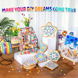 Joyclub DIY Mosaic Photo Frame Craft Kit Mosaic Kits for Kids and Adults Creative Arts and Crafts Mosaic Tiles Home Decor Handmade Christmas Birthday Gifts for Girls Ages 6-12 Joyclub