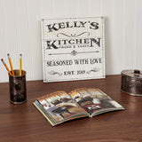 Artblox Personalized Kitchen Signs Custom Wood Sign Printed On Real Pine Wood Kitchen Wall Decor Personalized Gifts For Wife Christmas Gift Ideas Rustic Home Decor Customized Gifts Artblox