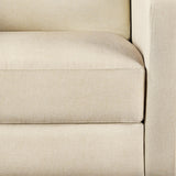 Yaheetech Fabric Recliner Chair Mid-Century Modern Recliner Adjustable Single Recliner Sofa with Thicker Seat Cushion Tufted Upholstered Sofa with Pocket Spring for Living Room Bedroom Beige Yaheetech