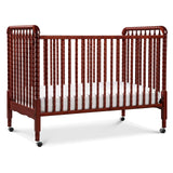 DaVinci Jenny Lind 3-in-1 Convertible Crib in Rich Cherry, Removable Wheels, Greenguard Gold Certified DaVinci