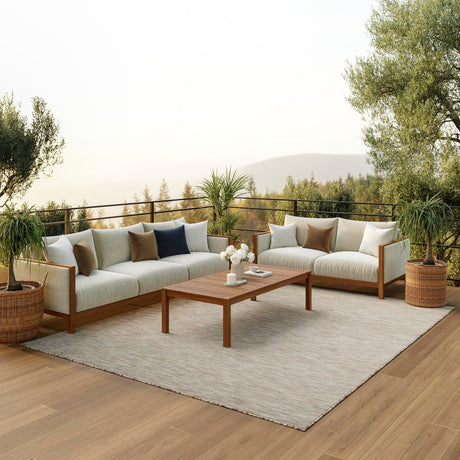 Nourison Positano Indoor-Outdoor Beige 8' x 10' Area Rug, Easy Cleaning, Non Shedding, Bed Room, Living Room, Dining Room, Backyard, Deck, Patio (8x10) Nourison