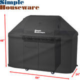 Simple Houseware 64 in. Waterproof Heavy Duty Gas BBQ Grill Cover, Weather-Resistant Polyester Simple Houseware