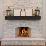 60" Rustic Wood Fireplace Mantel | Wall-Mounted & Floating Shelf for Home Decor Mederlo