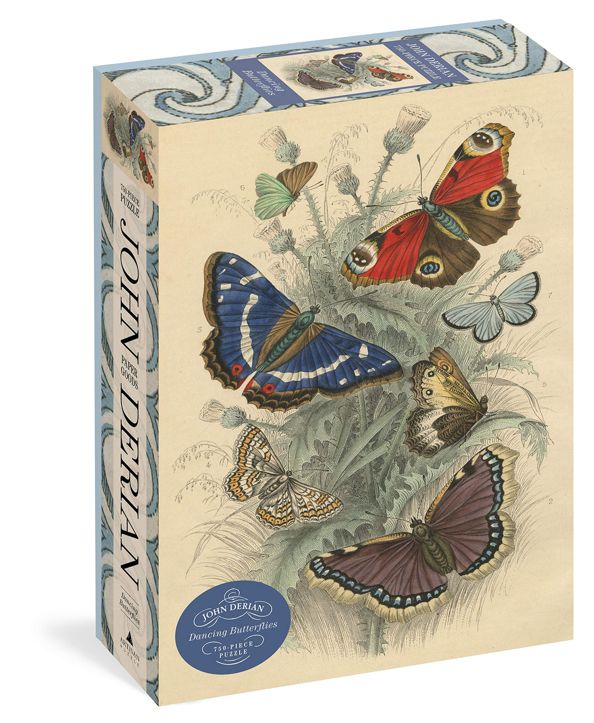 John Derian Paper Goods: Dancing Butterflies 750-Piece Puzzle (Artisan Puzzle) Artisan