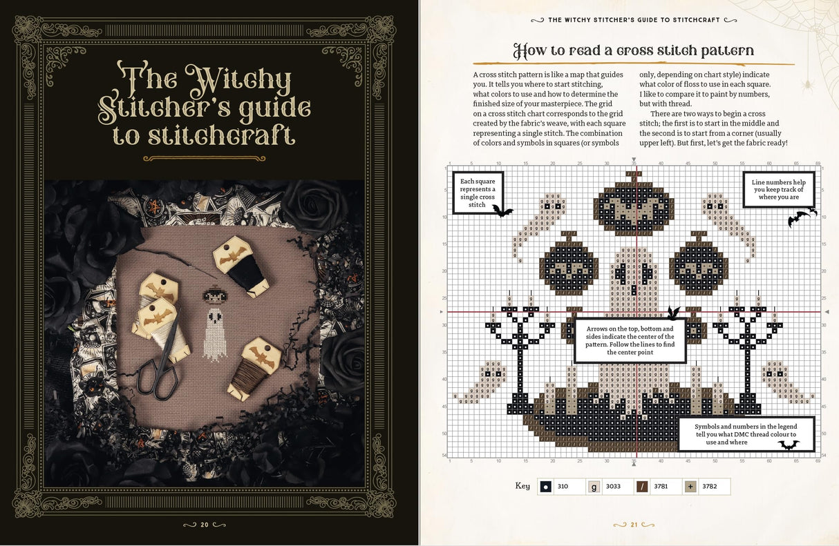 Witchy Stitching: 25 Patterns to Haunt Your Home WoodArtSupply