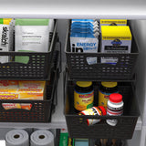 Simple Houseware 2 Tier Bathroom Organizer Tray Pull-Out Sliding Drawer/Under-Sink Storage, Black Simple Houseware